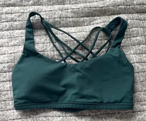 Lululemon dark green bra thumbnail 1