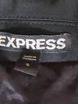 Express Blazer One Button Jacket Women’s Size 6 Black Stretch Regular Fit Office thumbnail 7
