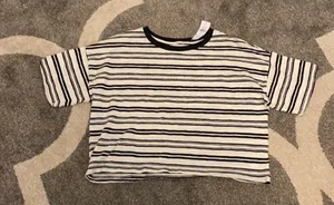 NWT American Eagle Striped Top Sz L thumbnail 2