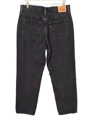Levi's '94 Baggy Straight Leg Jeans Washed Out Black Size 32 thumbnail 2