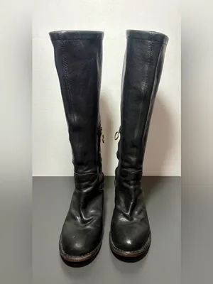 FIORENTINI + BAKER Black Leather Knee thumbnail 3