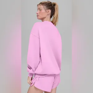 ALO Yoga NWT Accolade Crewneck Pullover Candy Heart Pink Size M SOLD OUT thumbnail 3