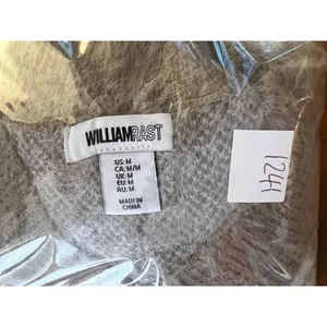 William Rast Wm Med Argyle Fuzzy Knit Sweater Vest Brown Tan V-Neck thumbnail 5