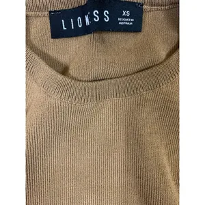 Lioness XS Brown Ruched Bodycon Mini Dress Drawstring Y2K Ribbed Knit Sleeveless thumbnail 4