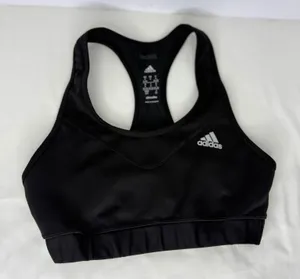 Adidas Techfit Climalite Womens Racerback Sports Bra Black‎ Medium Support Small thumbnail 1