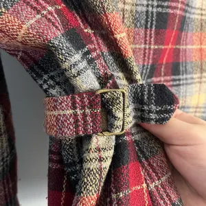Jordon & Cole vintage plaid 90s wool collar zip up jacket size large thumbnail 6