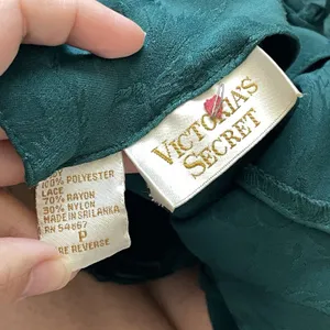 Victorias Secret Dress floral lace slip womens Green (xsmall) gold label vintage thumbnail 2