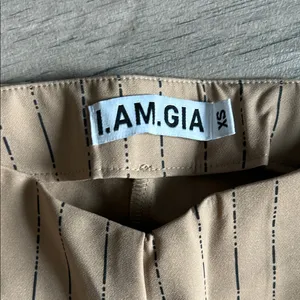 I.AM.GIA Tan Striped Dress Pants thumbnail 2