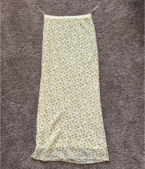 Yellow Floral Maxi Skirt thumbnail 4