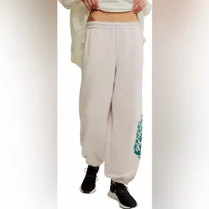 NWT FP Movement Women's All Star Logo Pants In Rose Quartz Combo $98 Retail thumbnail 3