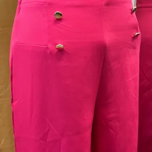 Elegant Pink‎ High-Waisted Women's Pants thumbnail 10