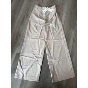 Commense Solid Wide Leg Pants Preppy Academia Country Club Tan NWT S thumbnail 3