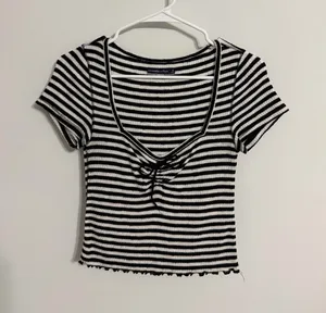 ZARA Striped Top thumbnail 1