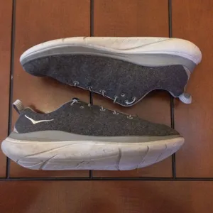 Hoka Humana flow wool dark gray gray sneakers women size 10 thumbnail 4