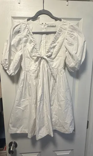 Abercrombie & Fitch White Mini Dress thumbnail 3