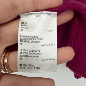 Charter Club Luxury 100% Cashmere‎ V-Neck Sweater Raspberry Pink XS Oversized thumbnail 4