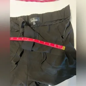 Lulu's On an Adventure Black Ruffle Tie-Front Shorts‎ Size Small thumbnail 5