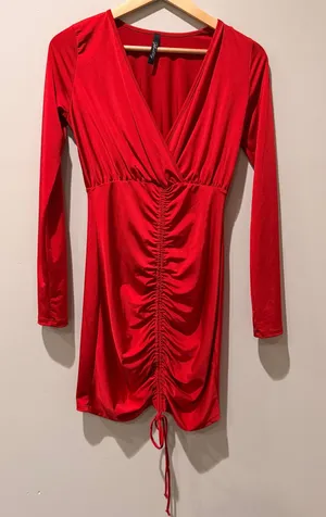 Cinched Dress Cocktail Party Going Out Valentines Date Night Club Vibrant Hoco thumbnail 1