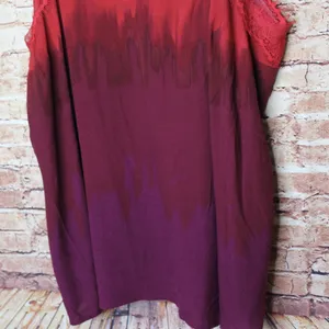 Apt. 9 | Red/Purple Gradient Lace V-Neck Cami thumbnail 3