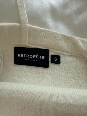 Retrofête NEW Avanya Knit Mirror Crystal Sequin Embellished White Mini Dress S thumbnail 7