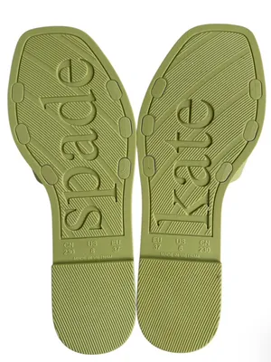 New In Box Kate Spade Sculpted Spade Jelly Sandals Bosc Pear Green Size 6 thumbnail 8