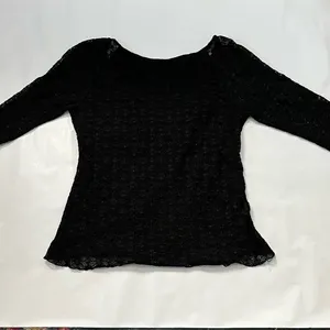 Elegant Black Lace Top Size L thumbnail 6