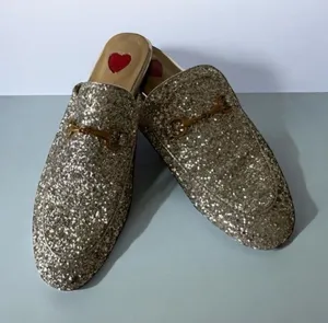 ARQA Womens Silver Glitter Loafer Mules Size 36/6 thumbnail 1