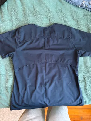 Navy Blue Carhartt Scrub Top thumbnail 2