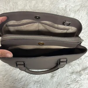 Michael Kors Brown Satchel Saffiano Leather thumbnail 8