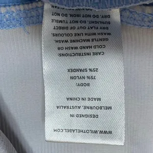 Wilo The Label Women's Blue Mid Rise Athletic Workout Running Biker Shorts Sz S thumbnail 5