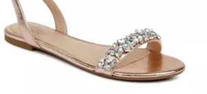 Jewel Badgley Mischka‎ Women's Ohara Embellished Evening Flat Sandals thumbnail 1