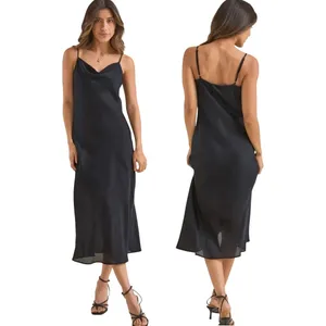 Altar'd State Eva Satin Midi Slip Dress Black Floral Jacquard ASWD-241-212 M NWT thumbnail 2