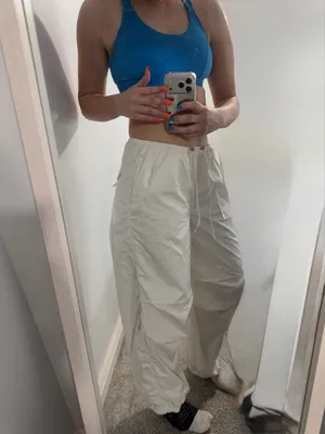 H&M Parachute Pants White thumbnail 2
