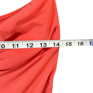 Rhapsody Y2K‎ Strapless Bow Front Mini Dress M Coral Pink Sleeveless Coquette thumbnail 8