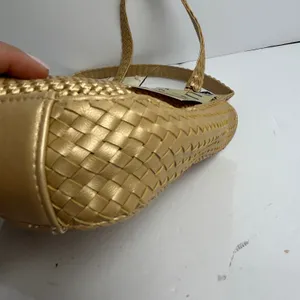 Bueno Gold Woven Shoulder Bag Braided Straps Metallic Y2k Hobo thumbnail 14