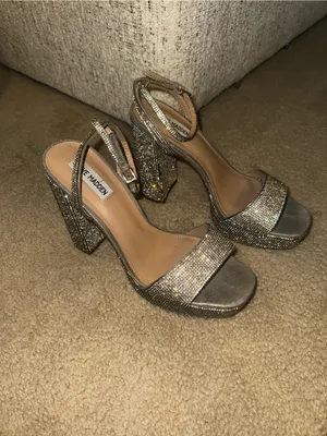 Steve Madden Lessa-R Rhinestone Heels thumbnail 2