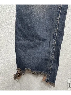 Free People Jeans Womens 26 Maggie Mid Rise Straight Crop Raw Hem (actual 29x25) thumbnail 12