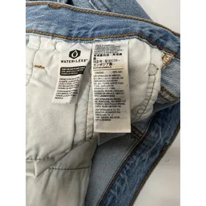 Levi's 501 Cut Off Denim‎ Shorts Womens W25 Distressed Raw Hem Beach Party Blue thumbnail 14