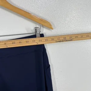 YogiPace Navy Blue Wide Leg Athletic Pants Drawstring Waist Womens Medium NWT‎ thumbnail 6
