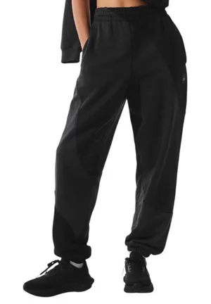 Alo Yoga Make Waves Sweatpant Vintage Black Tonal S thumbnail 1