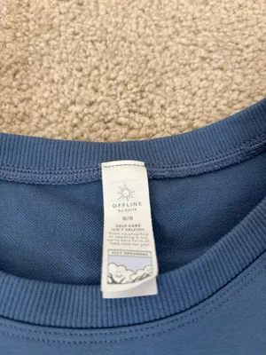 Offline by aerie long sleeve cropped workout top thumbnail 4