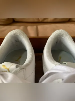 PUMA White Leather Sneakers thumbnail 6