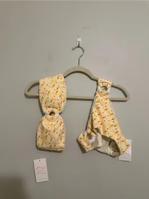 Dippin Daisy’s Lotus Bandeau Top and Taya Cheeky Bottom in Martini Yellow - NWT thumbnail 5