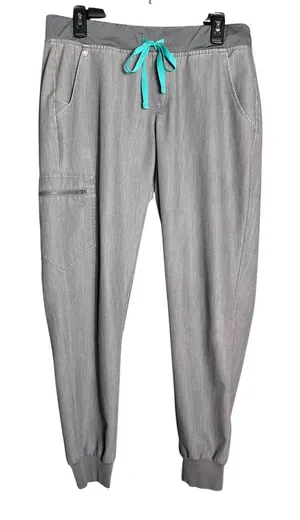 FIGS Zamora Joggers Women Large Gray Scrub Technical Pants Hospital Doctor Nurse thumbnail 1