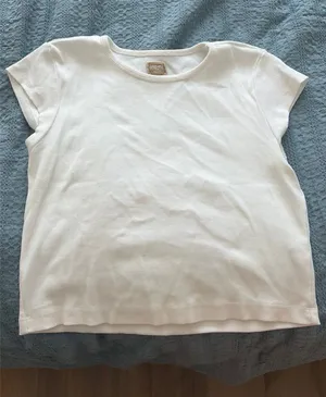 Free People White Baby Tee thumbnail 1