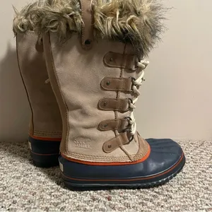 Sorel Joan Of Arctic Tan Waterproof Lined Shearling Winter Boots- Size 7 thumbnail 3