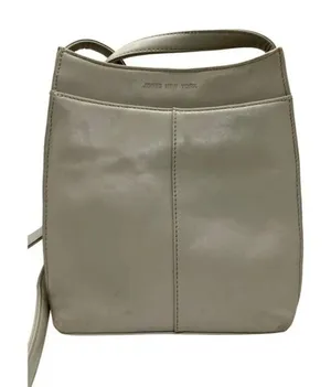 Jones New York Vintage Leather Shoulder Bag‎ Slim Purse Bone​​​ thumbnail 1