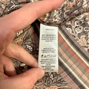 Anthropologie Current Air Alyce Brown Floral Mini Dress thumbnail 8