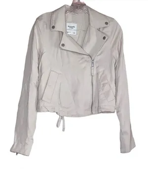 Abercrombie asymmetrical jacket small‎ thumbnail 1