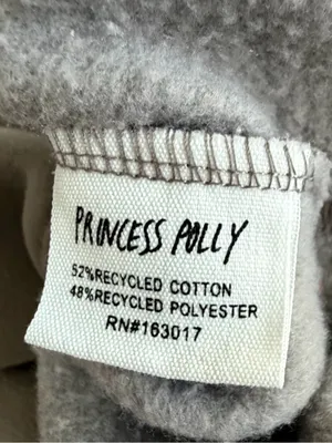 Princess Polly Light Gray Pullover Hoodie thumbnail 4